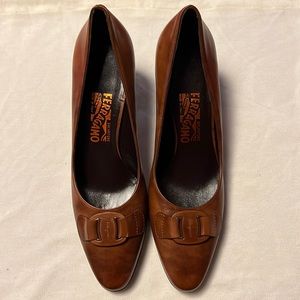 Salvatore Ferragamo Brown Heels
